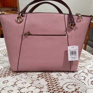 Coach Kacey Satchel, Powder Pink Wine